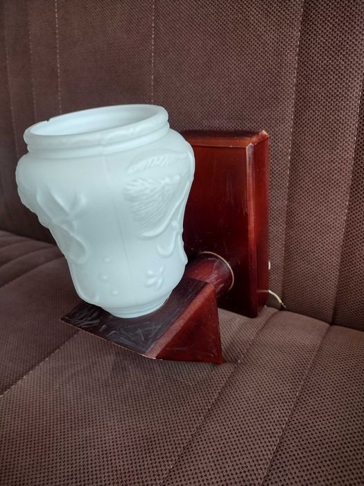 Kinkiet drewniany z PRL 1 x E14