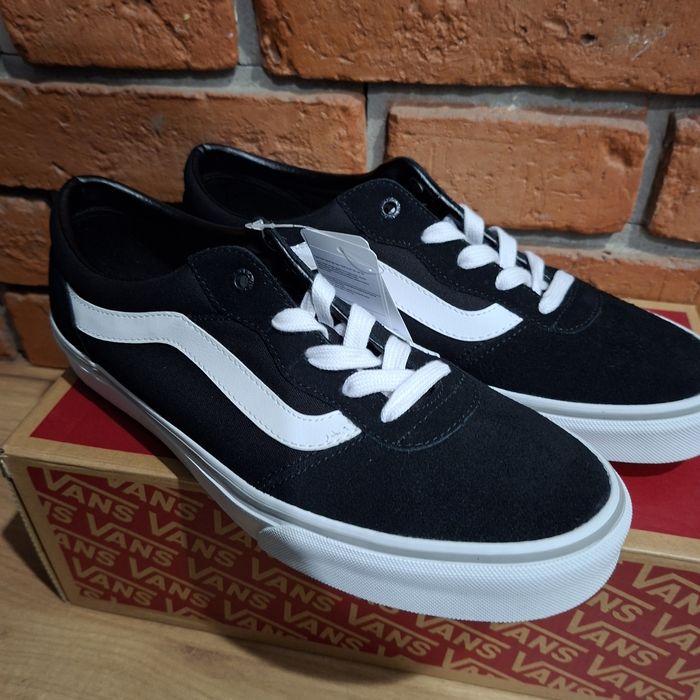 Klasyczne czarne trampki męskie VANS – nowe z metką 43