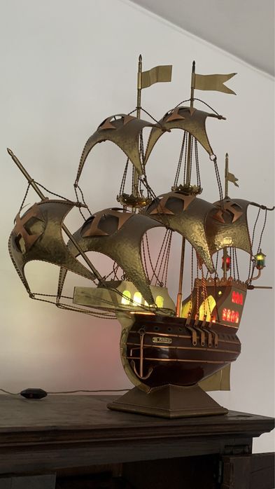 iluminaçao Caravela cobre/latao