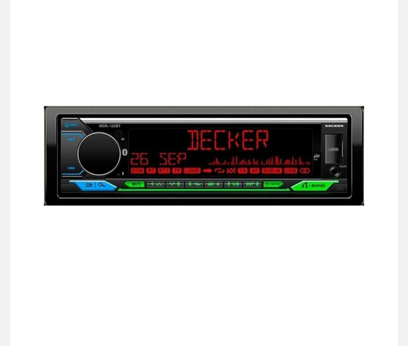 Автомагнітола Decker MDR-125BT BLUETOOTH/DSP-ПРОЦ.4*50/гарантія.