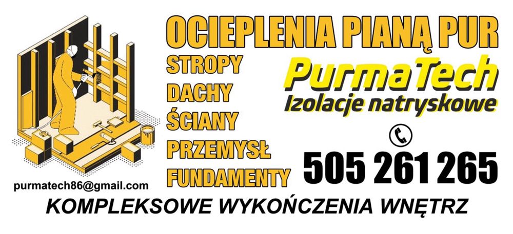 Ocieplenia Pianą PUR Izolacje Natryskowe