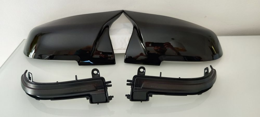 Capas espelhos + Piscas Led Dinâmicos BMW (Geracao F) F20 F30 etc