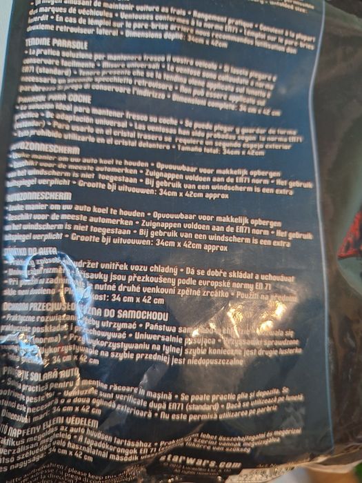 Zasłonki przeciwsłoneczne star wars gwiezdne wojny samochodowe do auta