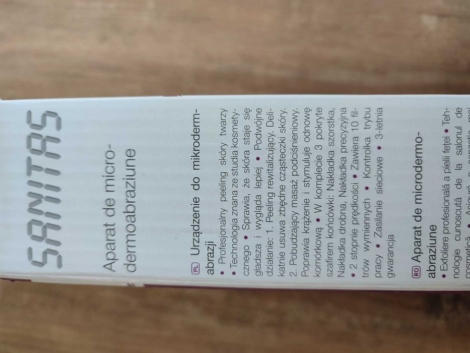 Urządzenie do mikrodermabrazji peelingu Sanitas SFC 70