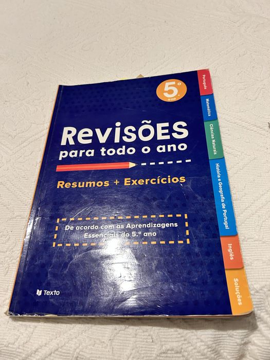 Manuais e cadernos exercicios 5 ano