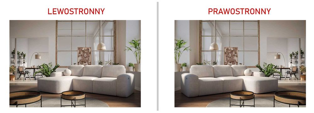 Narożnik kanapa BRUNO I 257x151 chmurka z funkcją spania Silk Meble