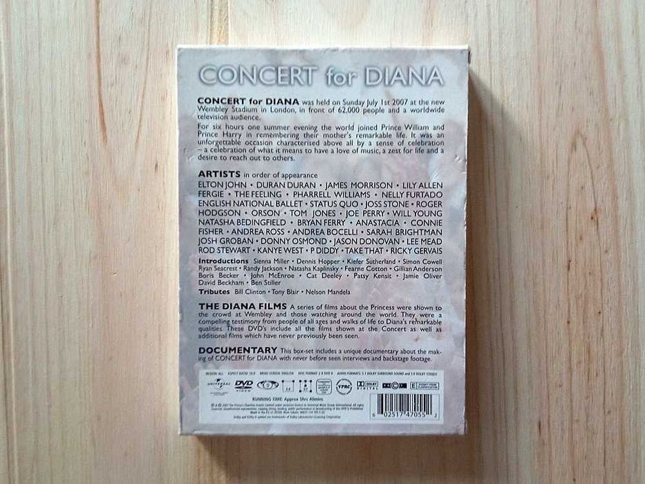 DVD Concert For Diana