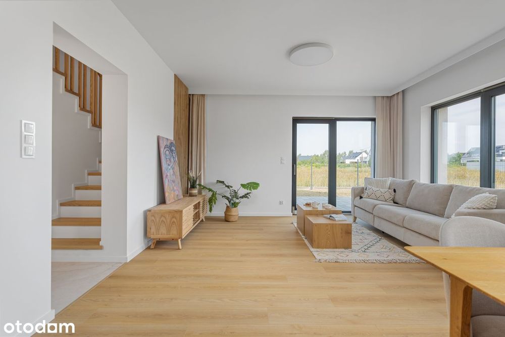 Gotowy dom 125 m², 300 m od Jeziora Kierskiego | garaż | pompa ciepła