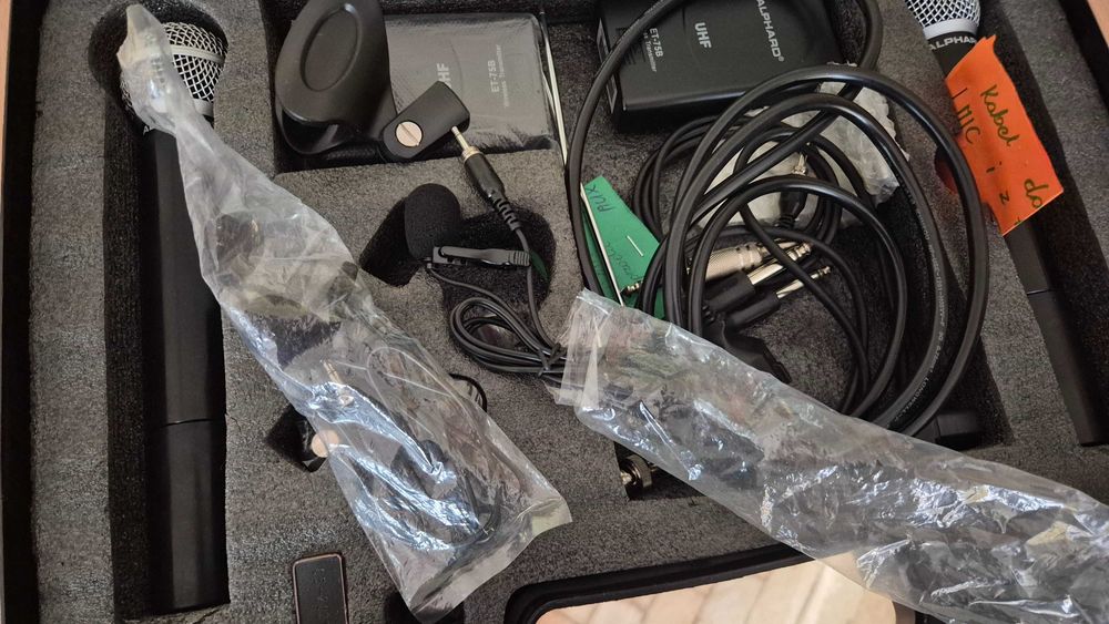 Zestaw mikrofonów Alphard w walizce ETP-757 bezprzewodowe