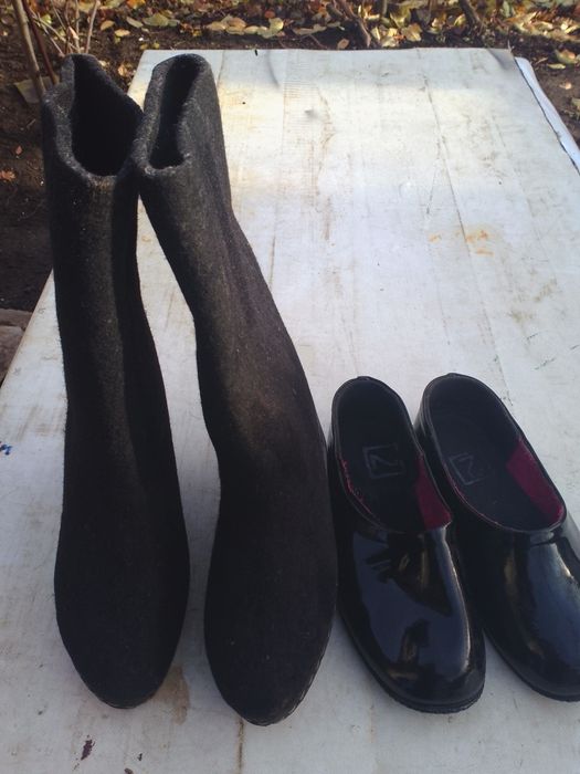 Валенки с подошвой, новые