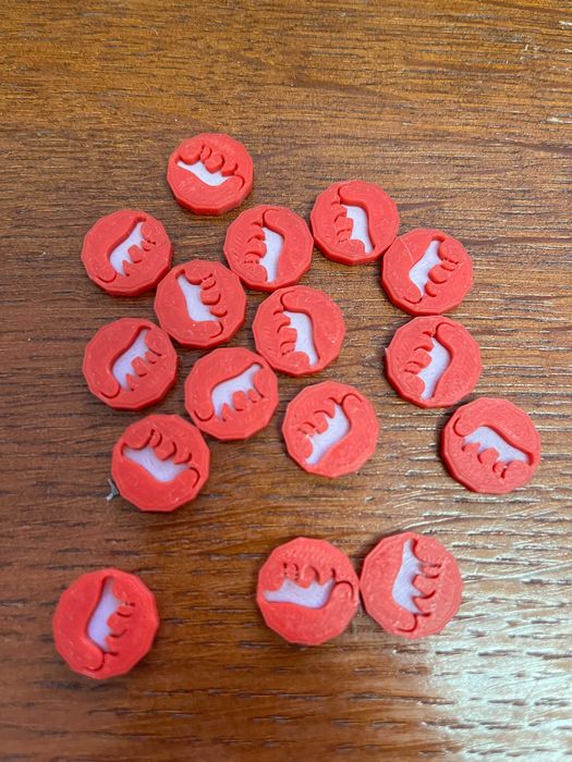 Zestaw znaczników zwierząt 3D do Ark Nova dodatek Wodny Świat 160sztuk