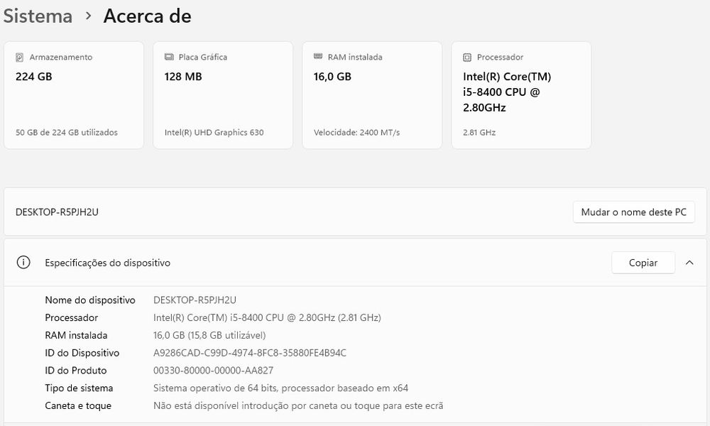 Mini Desktop i5-8400