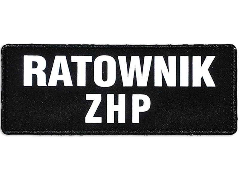 Emblemat RATOWNIK ZHP odblaskowy na rzepie 13 x 5 cm