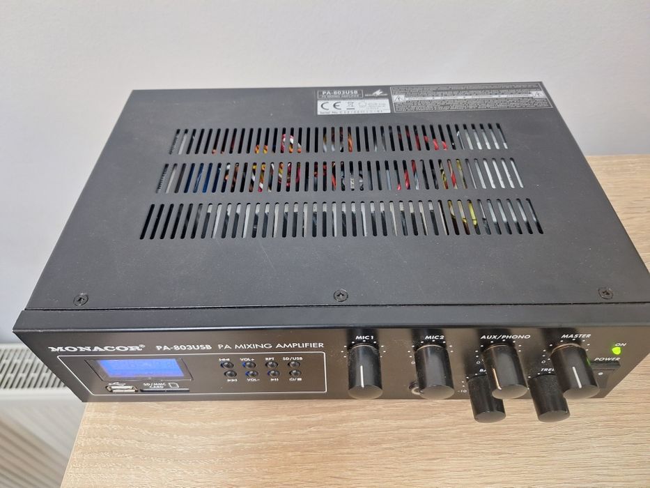 MONACOR PA-803 USB - Wzmacniacz miksujący PA