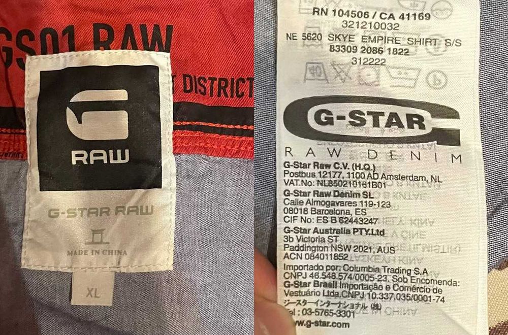 Мужские рубашки 3 шт — G-Star RAW, Big Sam / Оригинал