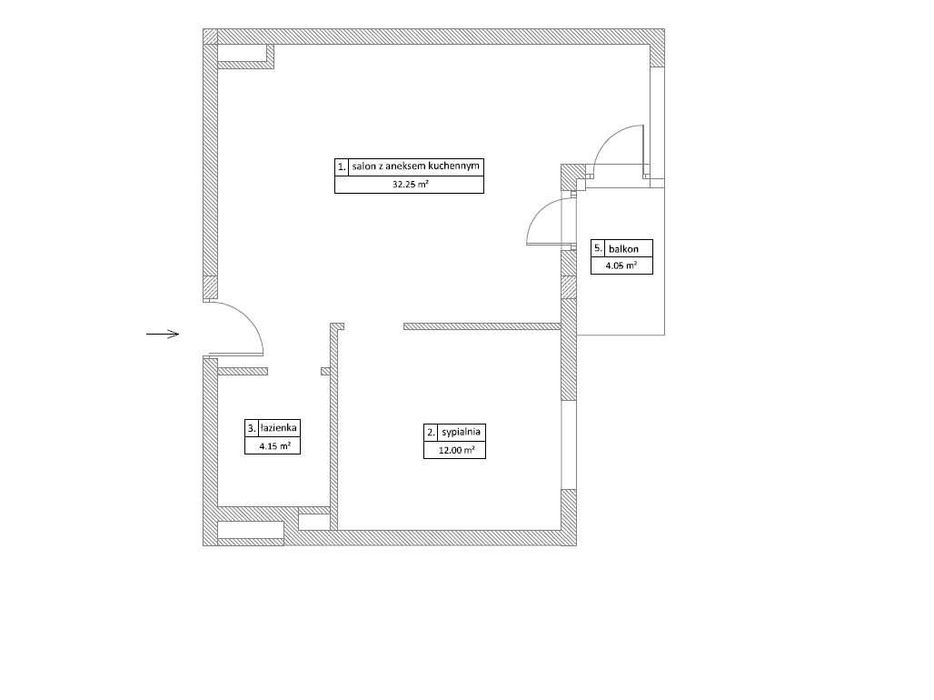 Mieszkanie 48,40 mkw. NOWE BUDOWNICTWO