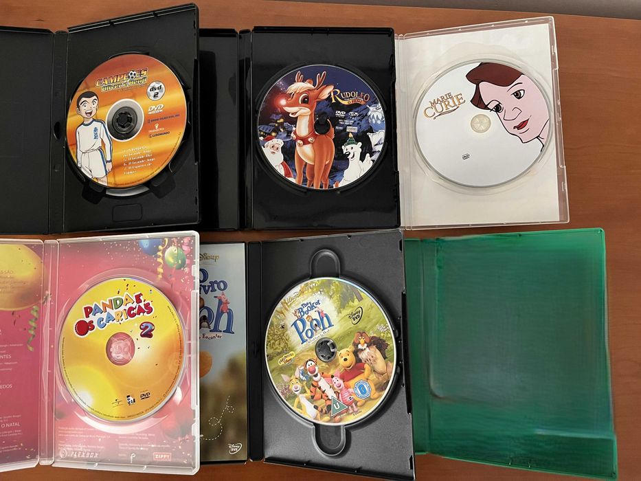 5 DVDs: Desenhos Animados em Português
