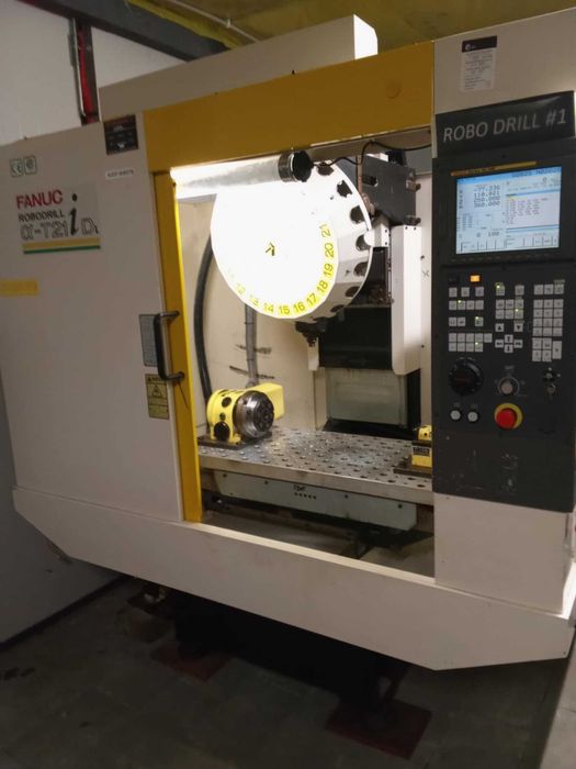 FANUC ROBODRILL α-T21iDL frezarka CNC RENISHAW nikken 4ta oś 4 osie 5 osi dmg dmu centrum obróbcze fanuc heidenhain NIKKEN