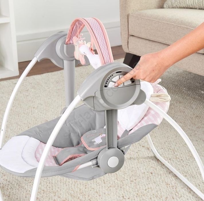 Дитячий шезлонг  електричне крісло-гойдалка   2 в 1 ingenuity Comfort