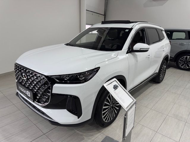 Chery Tiggo 8 Dostępny od ręki - Biała Perła - Prestige brązowe wnętrze