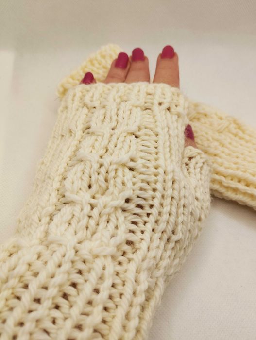 Mitenki; rękawiczki; handmade; 100% WEŁNA