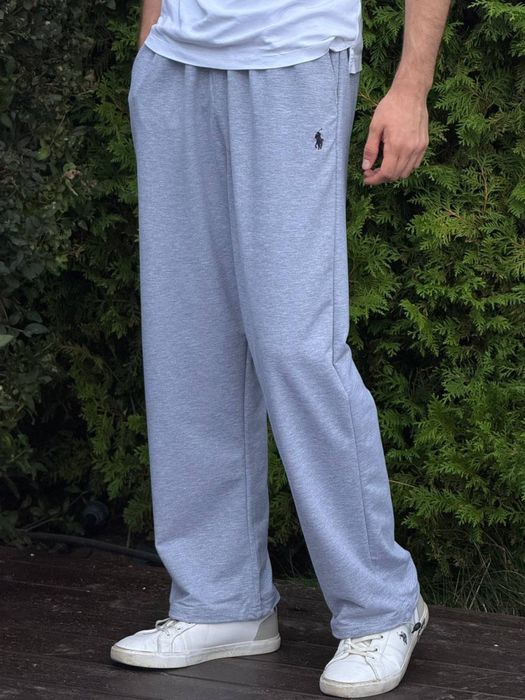 Штани Polo Ralph Lauren чорні чоловічі широкі штаны Поло Ральф серые