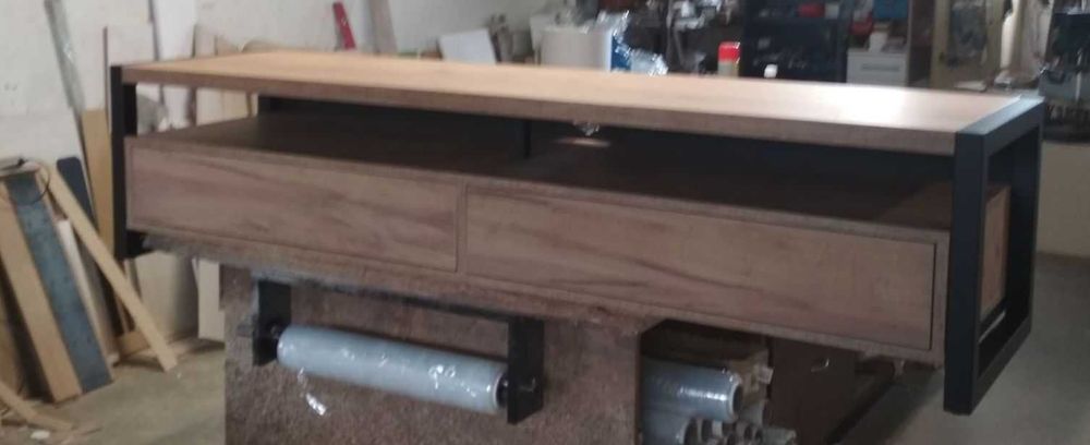 Komoda szafka RTV2 Loft 180cm dąb  Craft Lancelot Wotan Hikora Halifax