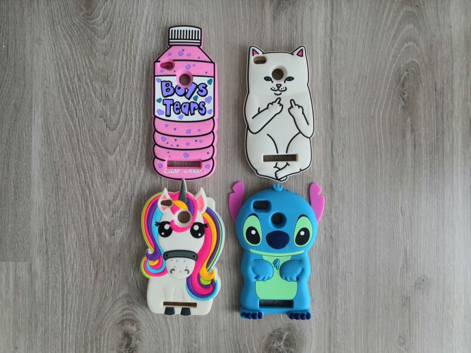 Etiu gumowe na telefon gumowy case xiaomi redmi stich kot cat fuck you