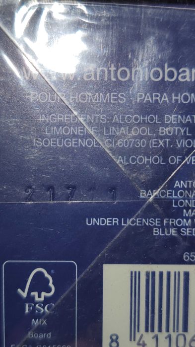 Туалетна вода Antonio Banderas Blue Seduction, Оригінал!!!