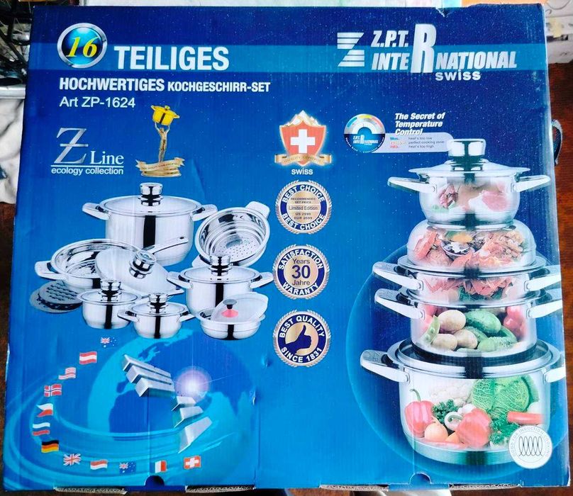 SISI セット Набір кухонного посуду 16 пр. Z.P.T. International, Art.ZP-1624