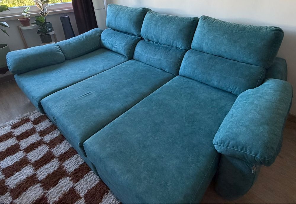 Sofá OKsofás 2,65m com chaise longue e assentos extensíveis