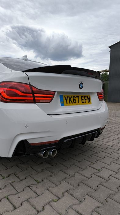 BMW F32 Lotka Dokładka Spoiler M4-Look Czarny Połysk