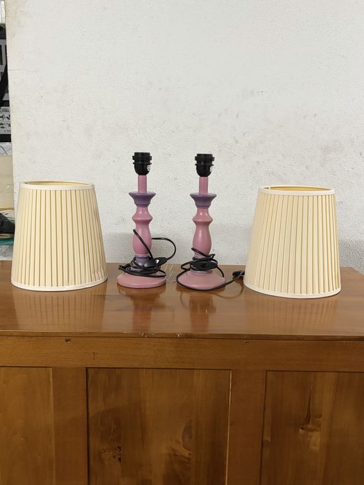 Conjunto de 2 candeeiros de mesa de cabeceira