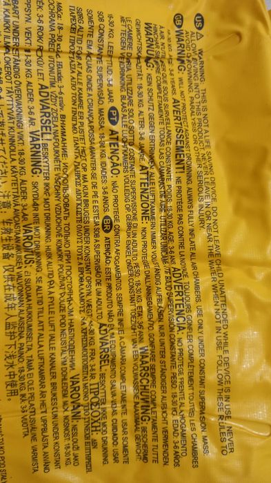 Colete piscina crianças  3-6anos