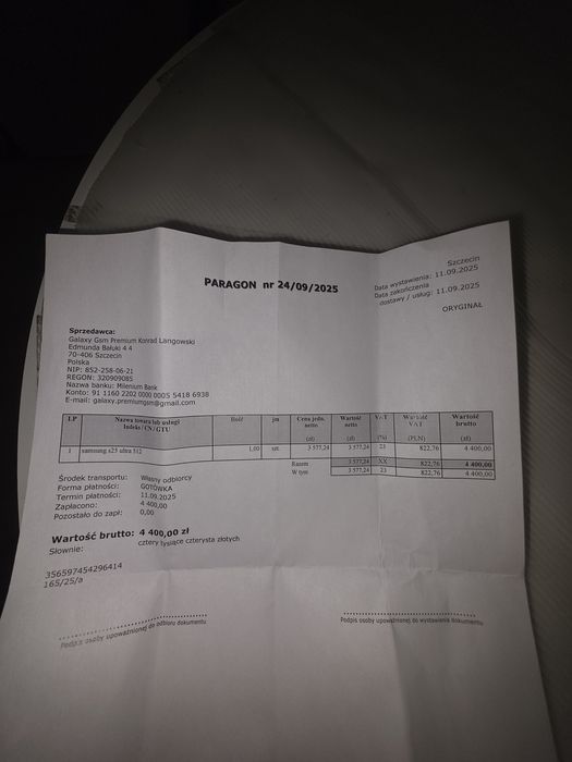 Smartfon SAMSUNG Galaxy S25 Ultra 5G 12/512GB 6.9" 120Hz Tytanowy