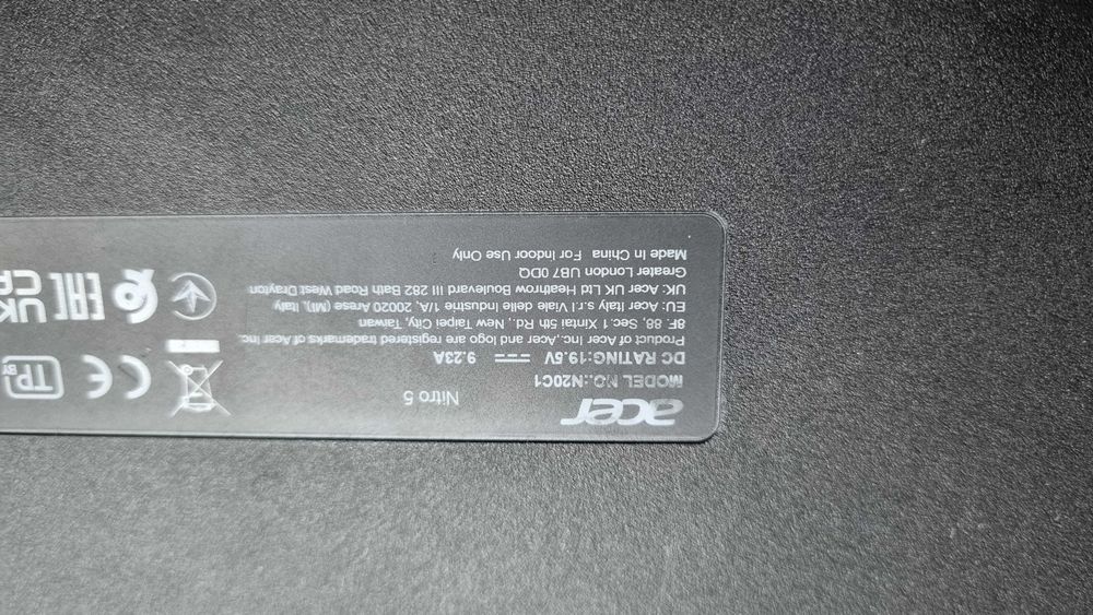 Acer Nitro 5  – uszkodzony / gamingowy / dobry stan