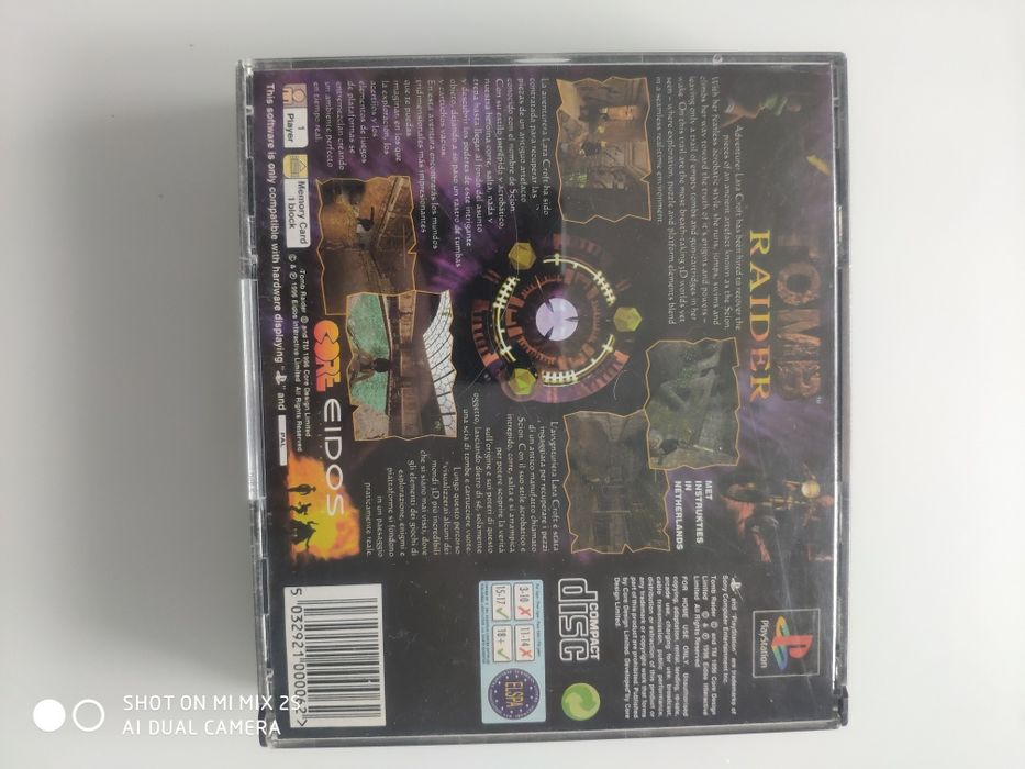 Tomb raider ps1 big box playstation psx psone ps2 ps3 ps4 vita