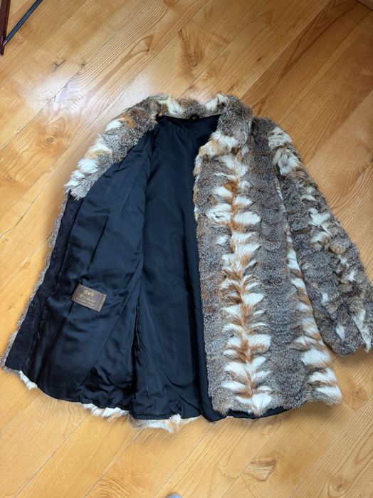 Kurka skórzana, futro lisa