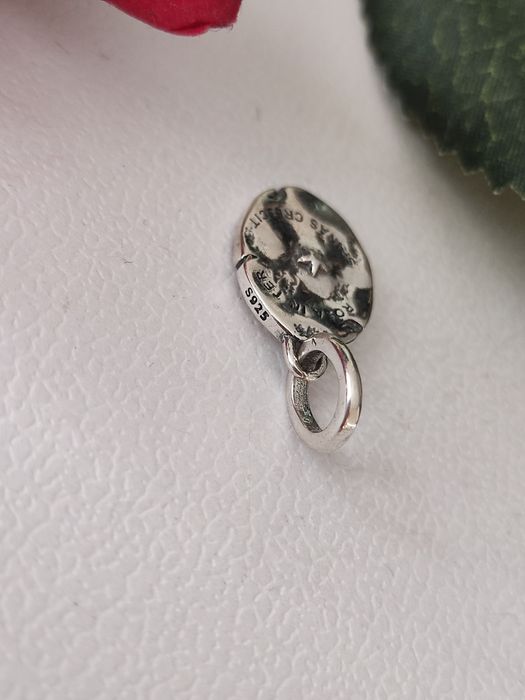 Amulet medalion charm's do naszyjnika bransoletki Róża S925