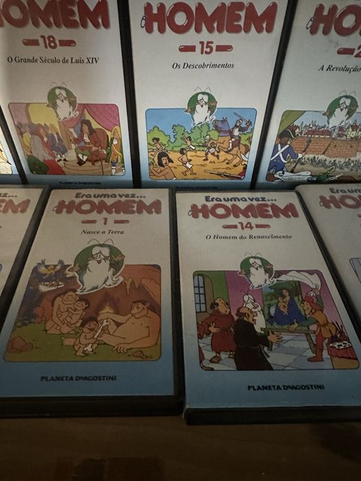 Cassetes VHS era uma vez homem