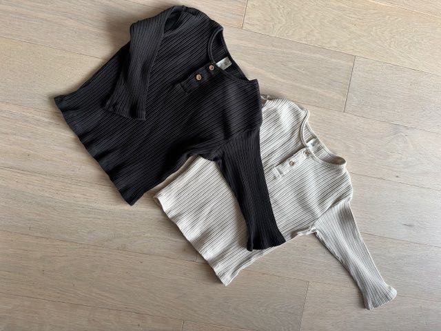 H&M koszulka Basic z długim rękawem dla dziecka 92