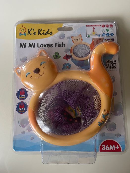 Набір іграшок для купання для ванни кіт з рибками