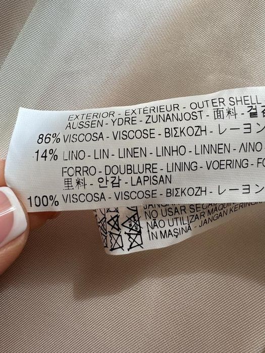 Стильний  ніжний жакет, піджак zara з віскози та льону