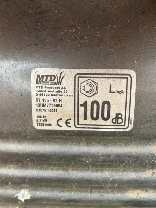 Traktorek Kosiarka MTD / LUX / 15,5 KM