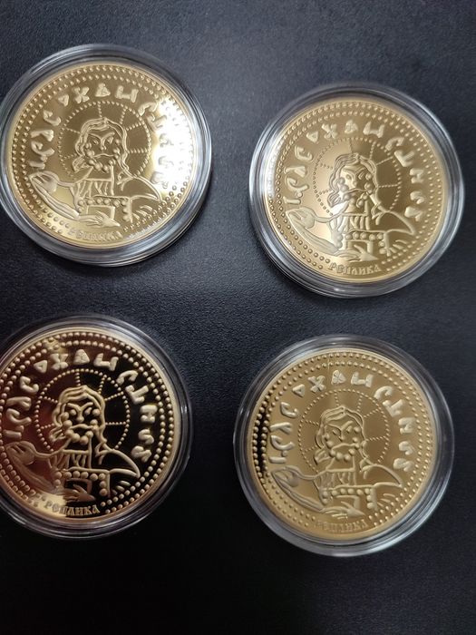 Монета в позолоті Київської Русі златник Володимира Святославича