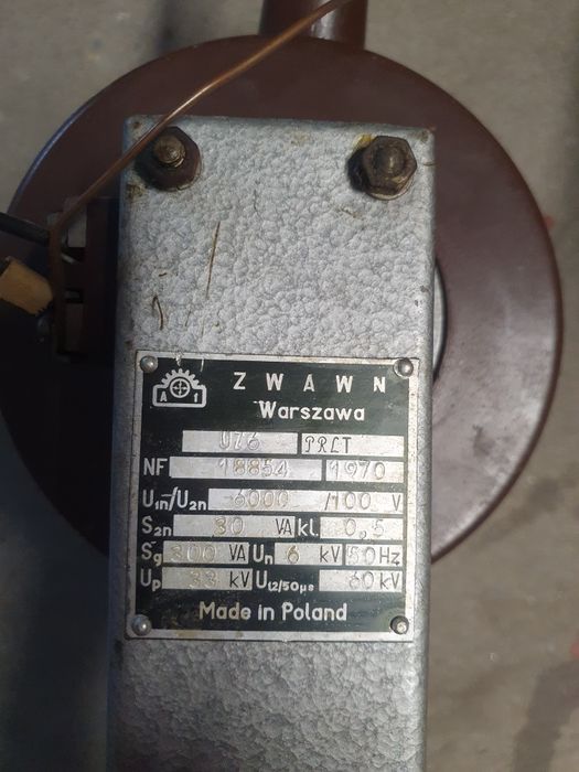 Transformator U76 Zwar 6000/100V Zwawn 300VA