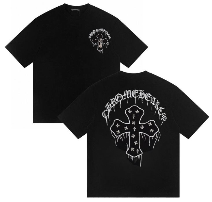 Футболки Chrome Hearts Logo унисекс кром хартс тишка Новинки