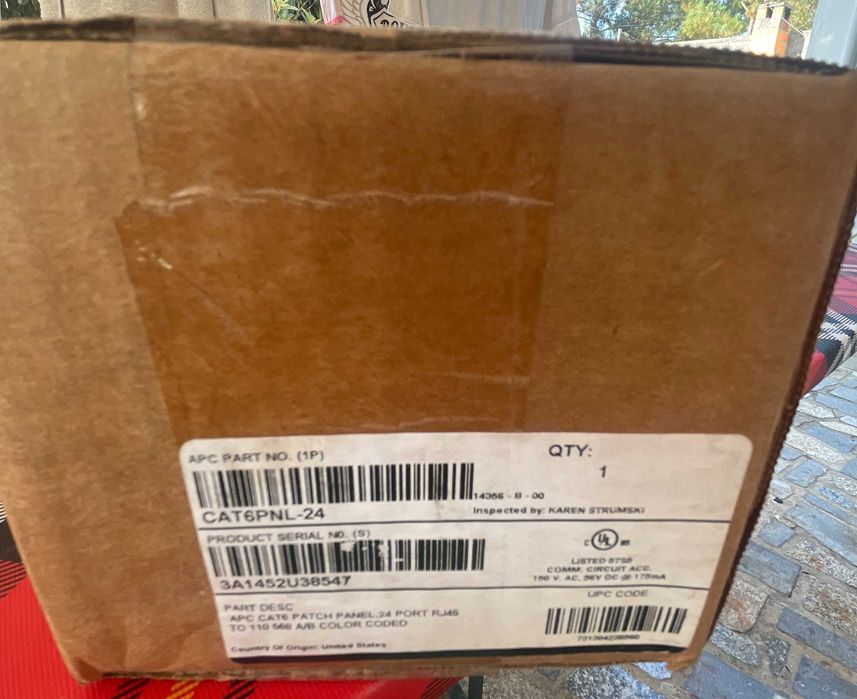 Patch Panel 24 Portas RJ45 CAT 6 da APC
