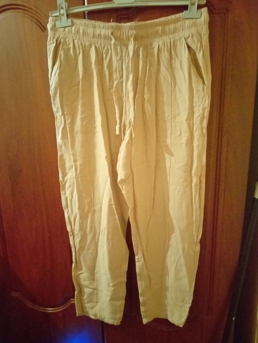 Spodnie damskie jasna kawa rozm. XL