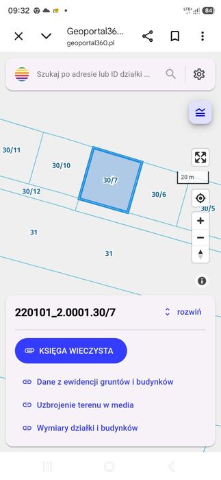 Sprzedam działke w Borzytuchomiu
